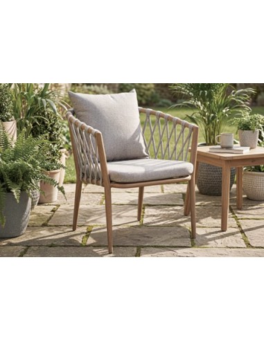 SILLON RODAS ALUMINIO OAK / GRIS