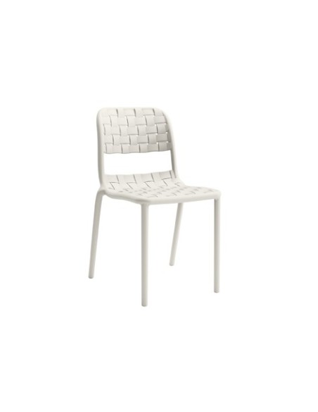 SILLA DE EXTERIOR BORA BLANCO CREMA