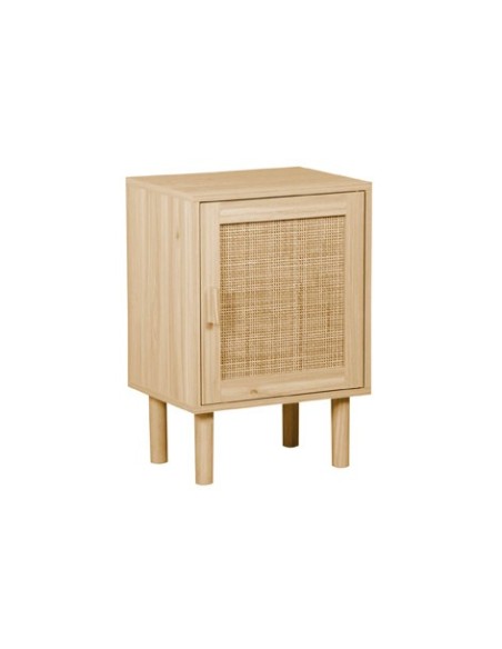 MESILLA DÉCOR 40 x 30 CM PINO / RATTAN