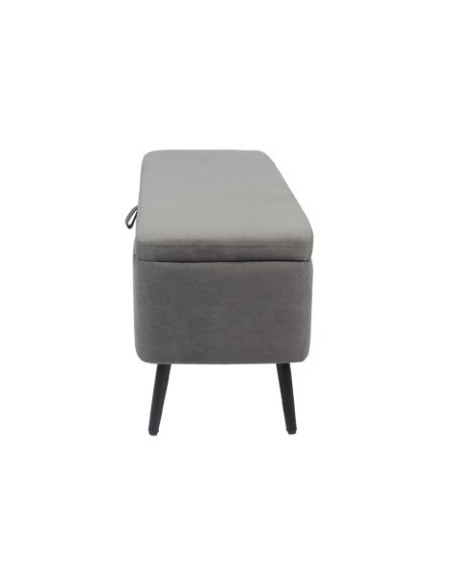 BAUL TAPIZADO MAISON 110 x 40 CM MICROFIBRA GRIS