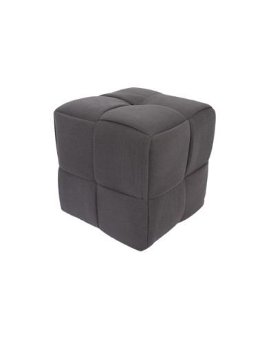 PUFF 45 X 45 CM CORDUROY GRIS