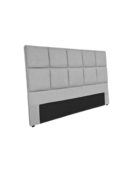 CABECERO TAPIZADO LUMOS 160 CM TEJIDO GRIS CLARO