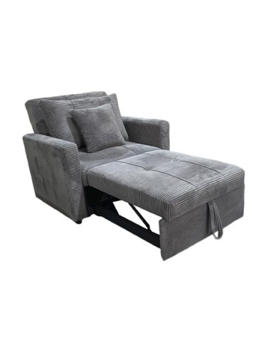 SOFA CAMA DIVAN 99 CM CORDUROY GRIS