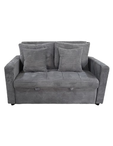 SOFA CAMA DIVAN 140 CM CORDUROY GRIS
