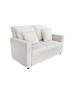 SOFA CAMA DIVAN 140 CM CORDUROY CREMA