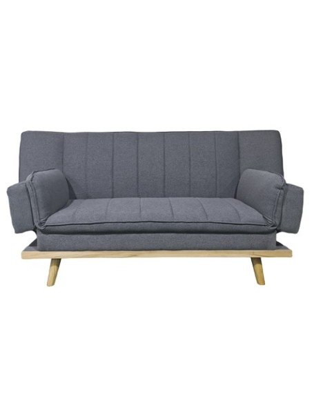 SOFA CAMA LOUNGE XL  114 x 189 CM TEJIDO GRIS