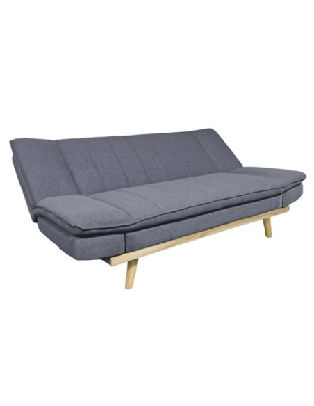 SOFA CAMA LOUNGE XL  114 x 189 CM TEJIDO GRIS
