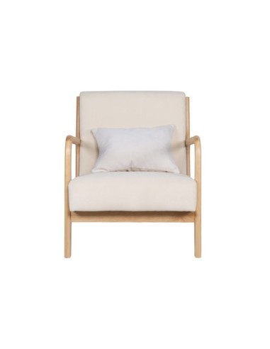 BUTACA TOKIO MICROFIBRA BEIGE / MADERA