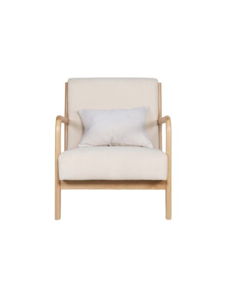 BUTACA TOKIO MICROFIBRA BEIGE / MADERA