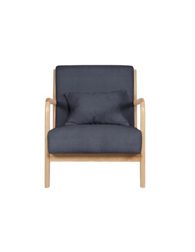 BUTACA TOKIO TEJIDO GRIS / MADERA