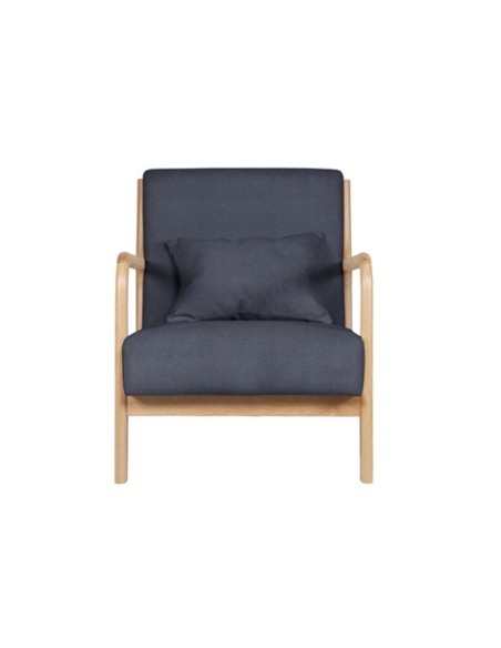 BUTACA TOKIO TEJIDO GRIS / MADERA