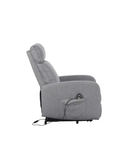 SILLON RELAX ELEVADOR LIFE TEJIDO GRIS