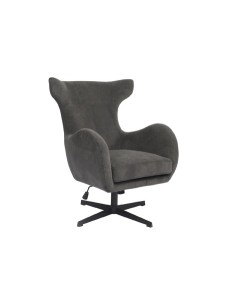 BUTACA GIRATORIA Y REGULABLE EN ALTURA MUNICH GRIS