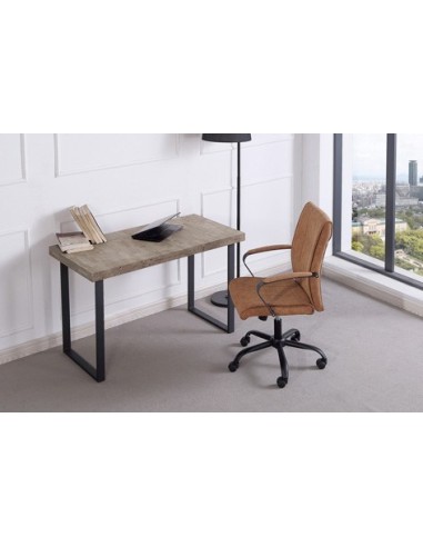 MESA ESTUDIO NATURAL 120 x 60 CM ROBLE AMERICAN / NEGRO