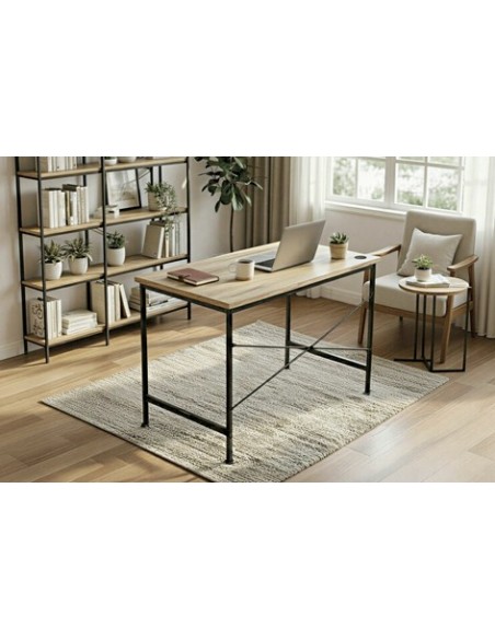 ESCRITORIO DECK 90 x 45 CM OAK / NEGRO