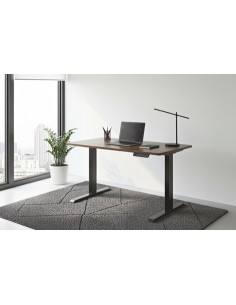 MESA ESTUDIO MOTORIZADA 120 x 60 CM NOGAL / NEGRO