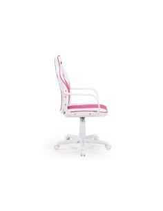 SILLÓN GIRATORIO XTR JUNIOR SÍMIL PIEL BLANCO / FRESA 2