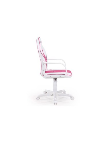 SILLÓN GIRATORIO XTR JUNIOR SÍMIL PIEL BLANCO / FRESA