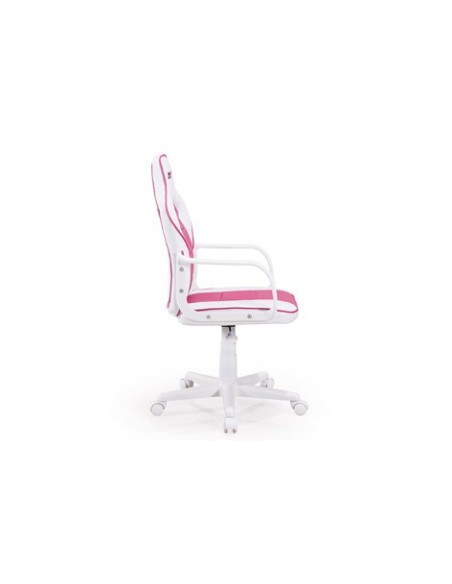 SILLÓN GIRATORIO XTR JUNIOR SÍMIL PIEL BLANCO / FRESA
