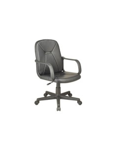 SILLÓN GIRATORIO GENESIS SÍMIL PIEL NEGRO