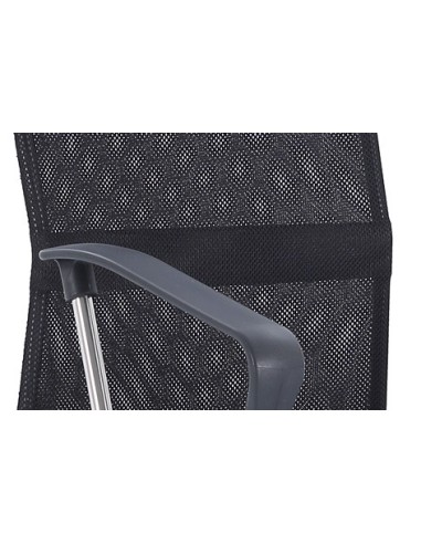 SILLÓN GIRATORIO COACH RED TRANSPIRABLE NEGRO