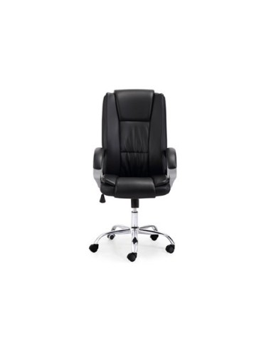 SILLÓN DESPACHO ATLAS SÍMIL PIEL NEGRO