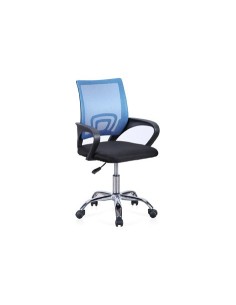SILLA DE OFICINA GIRATORIA MODELO VITA NEGRO / AZUL