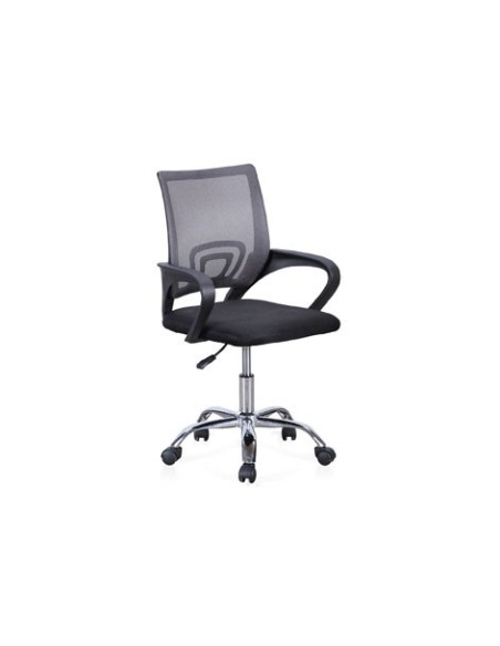 SILLA DE OFICINA GIRATORIA MODELO VITA NEGRO / GRIS