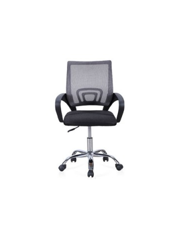 SILLA DE OFICINA GIRATORIA MODELO VITA NEGRO / GRIS
