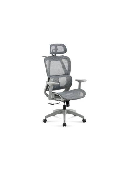 SILLON GIRATORIO ERGO RED TRANSPIRABLE GRIS / ESTRUCTURA GRIS
