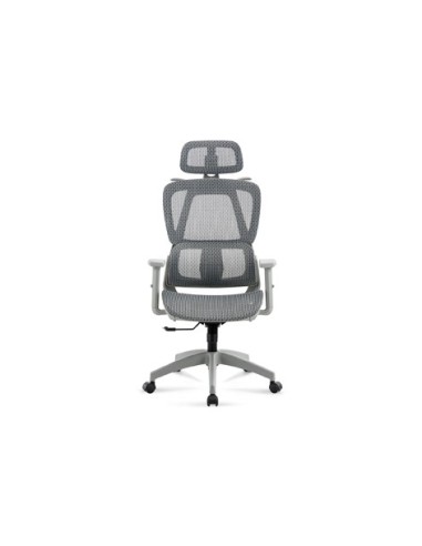 SILLON GIRATORIO ERGO RED TRANSPIRABLE GRIS / ESTRUCTURA GRIS