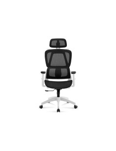 SILLON GIRATORIO ERGO RED TRANSPIRABLE NEGRO / ESTRUCTURA BLANCA