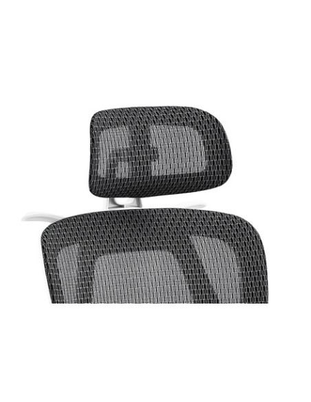 SILLON GIRATORIO ERGO RED TRANSPIRABLE NEGRO / ESTRUCTURA BLANCA