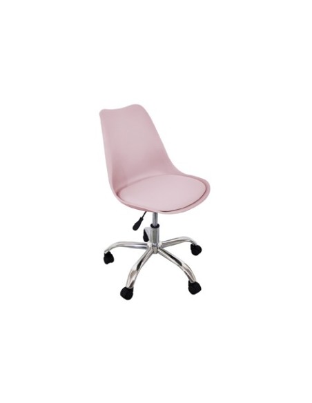 SILLA GIRATORIA ENJOY ROSA