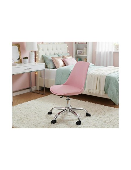 SILLA GIRATORIA ENJOY ROSA