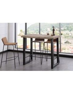 MESA ALTA LOFT 120 x 70 CM ROBLE AMERICAN / NEGRO