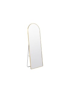 ESPEJO PIE / COLGAR  DORADO CON ARCO SUPERIOR GOLDEN 60 X 162 CM