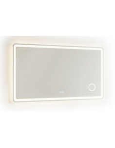 ESPEJO PARED CON ILUMINACION LED Y LUPA DE AUMENTO  WATERPROOF 100 x 70 CM