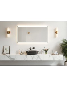 ESPEJO PARED CON ILUMINACION LED  WATERPROOF 80 x 60 CM 2