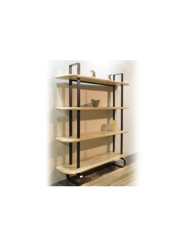 ESTANTERIA ALTA MOON ROBLE NORDISH / NEGRO