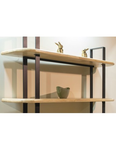 ESTANTERIA ALTA MOON ROBLE NORDISH / NEGRO