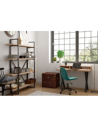 ESTANTERIA ALTA PLANK ROBLE NORDISH / NEGRO