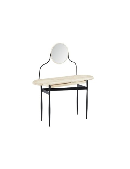 TOCADOR / ENTRADA CON ESPEJO MOON NORDISH / NEGRO