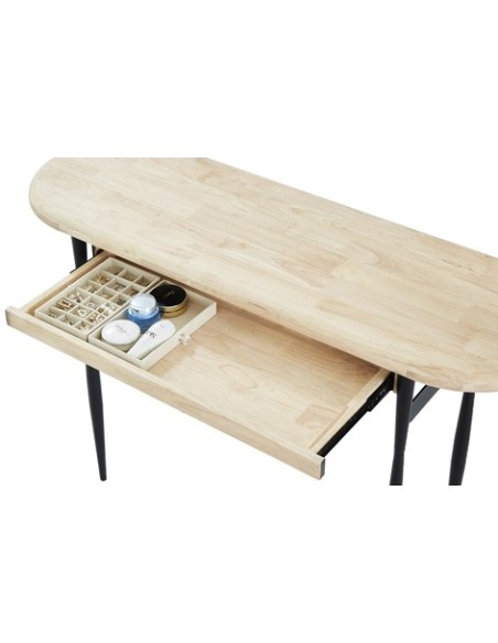 TOCADOR / ENTRADA CON ESPEJO MOON NORDISH / NEGRO