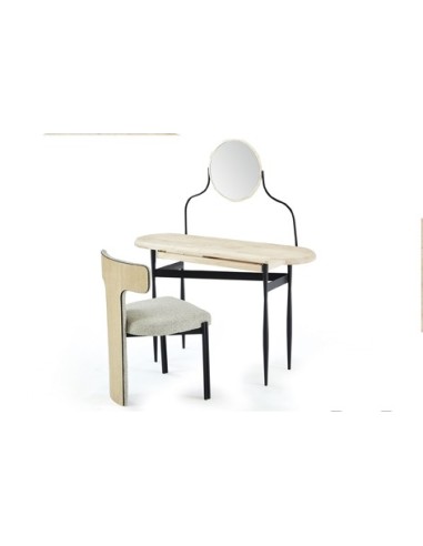 TOCADOR / ENTRADA CON ESPEJO MOON NORDISH / NEGRO