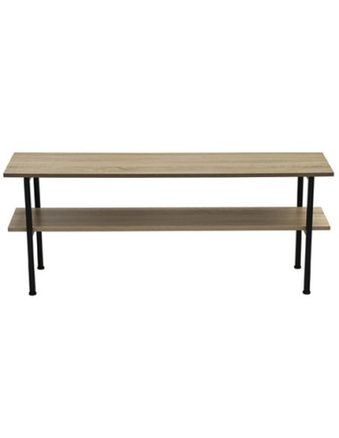 MESA AUXILIAR / TV DECK 120 x 30 CM OAK / NEGRO