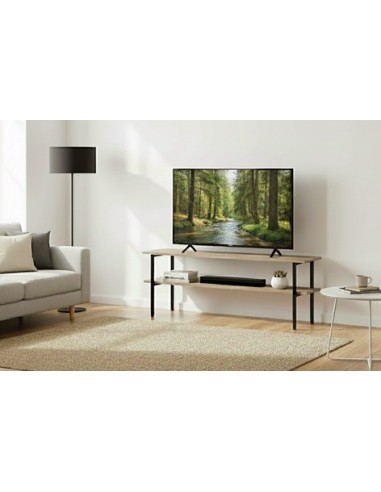 MESA AUXILIAR / TV DECK 120 x 30 CM OAK / NEGRO