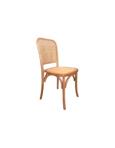 SILLA COMEDOR MADERA TOSCANA NATURAL CLARO / RATTAN