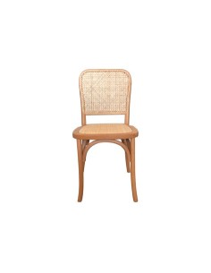 SILLA COMEDOR MADERA TOSCANA NATURAL CLARO / RATTAN 2