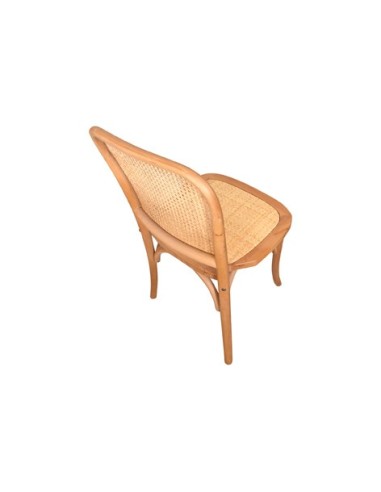 SILLA COMEDOR MADERA TOSCANA NATURAL CLARO / RATTAN